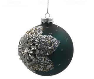 4"Glass Ball Christmas Ornament With Details Set Of 6 - DesignedBy The Boss