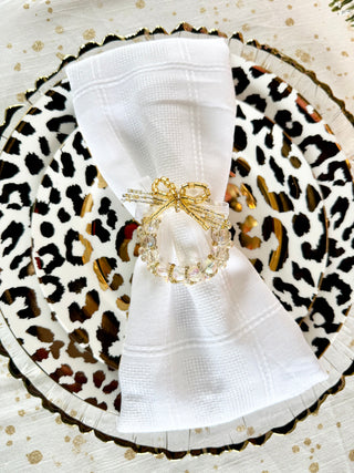 Gold Jeweled Napkin Ring (Set of 4)