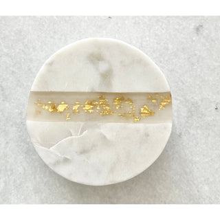 Marble Coasters With Gold