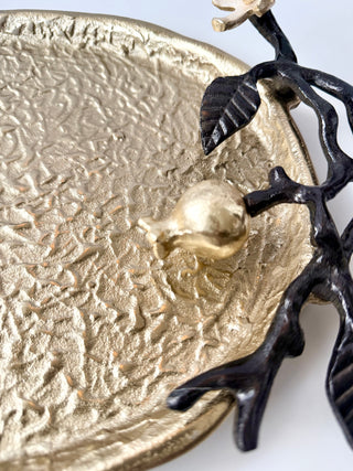 Gold Pomegranate Serving Tray