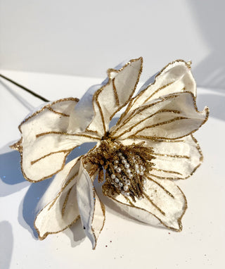 Large Christmas Poinsettia Pick-Christmas Tree Embellishment 22" Tall