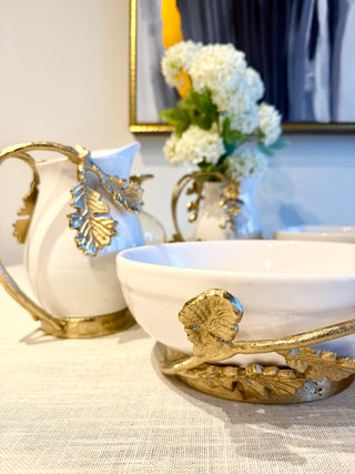 White Ceramic Serving Bowl