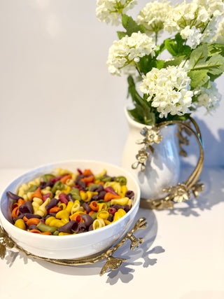 White Ceramic Serving Bowl - Salad Bowl