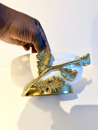 White Ceramic Serving Bowl