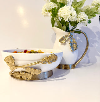 White Ceramic Serving Bowl