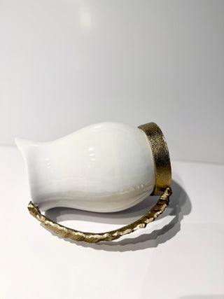 White Ceramic Pitcher