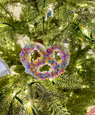 Sprinkles Pretzel Ornaments - Holiday Decor