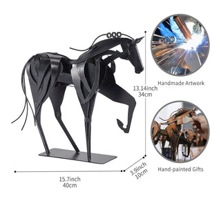 Handmade Metal Horse Sculpture - Unique Decor @DesignedBy The Boss