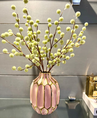 Ceramic Decorative Vase With Gold Details