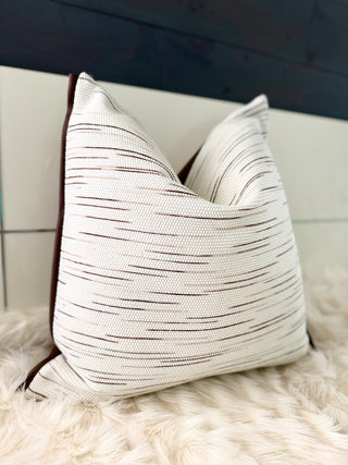 Nya By DesignedBy The Boss - Set of 2 Decorative Pillows Cover + 2 Down Feather Inserts (22"X22")