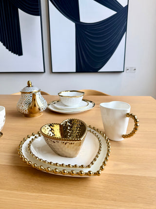 Gold Ceramic Teapot