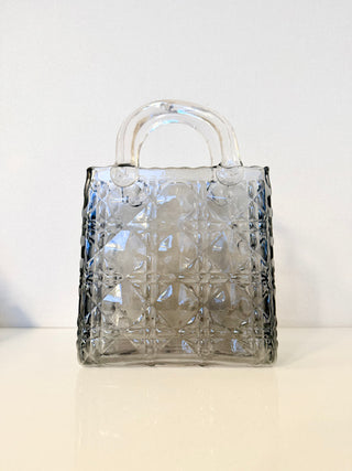 Glass Handbag Shape Vase - Flower Vase - Home Decor