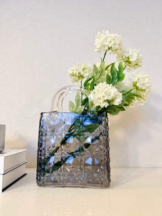 Glass Handbag Shape Vase - Flower Vase - Home Decor
