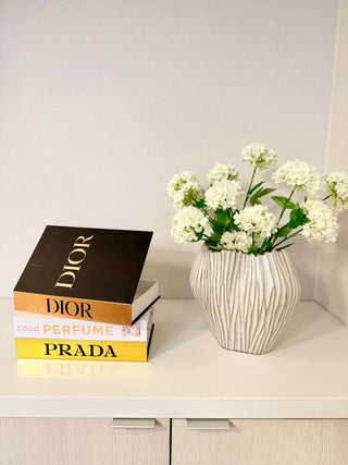 Set of 3 Decorative Luxury Hardcover Books - Home Decor - Open For Storage