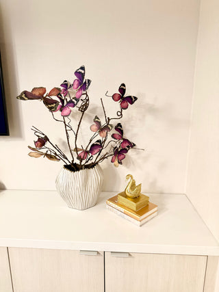 Set Set of 2 Beautiful Decorative Hardcover Books + 1 Golden Swan On A Stackable book - Sculpture