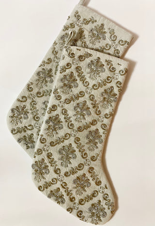 Holiday Embellished Elegance Stocking (Set of2)