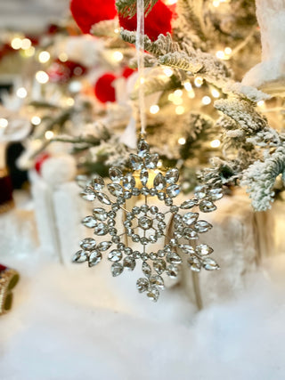 Jeweled Decorative Snowflake Ornament