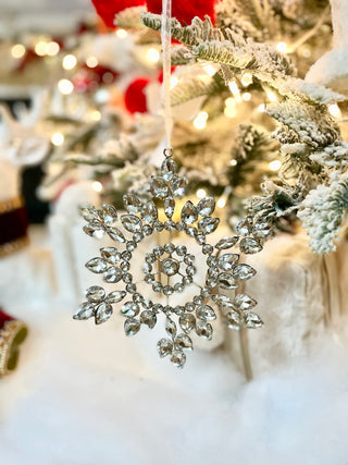Jeweled Decorative Snowflake Ornament
