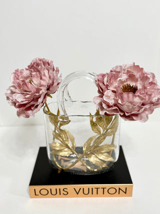 Glass Handbag Shape Vase - Flower Vase