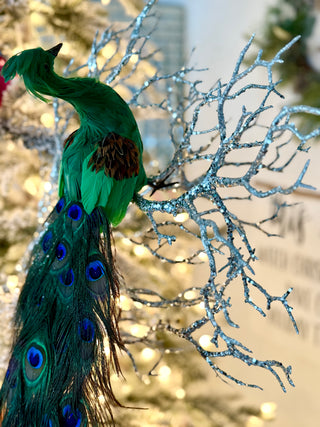 X-Large Silver Sparkle Twig Branch - Holiday Decor