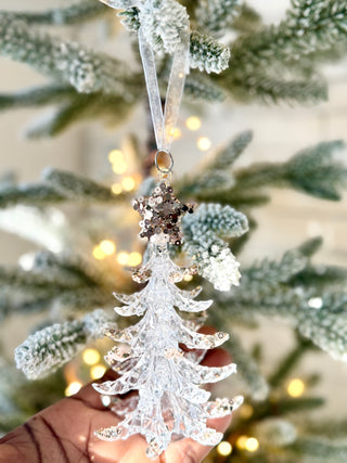 Acrylic Christmas Tree Ornaments - Holiday Decor