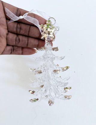 Acrylic Christmas Tree Ornaments - Holiday Decor