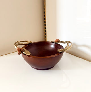 Golden Orchard Wood Serving Bowl Collection