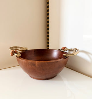 Golden Orchard Wood Serving Bowl Collection