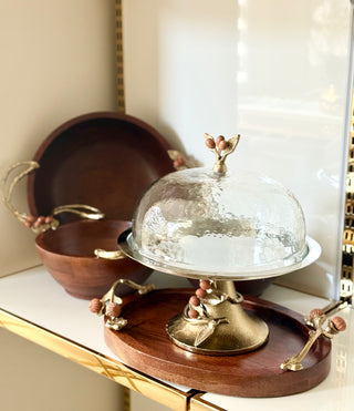 Golden Orchard Wood Serving Bowl Collection