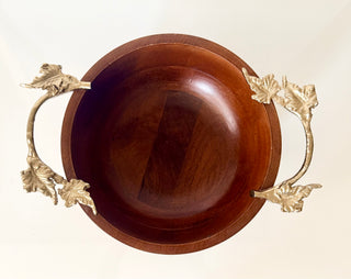 Luxe Botanical Wooden Serving Bowl Collection