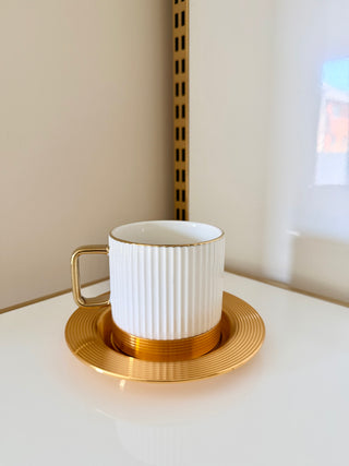 Golden Elegance Coffee Collection — Pieces Sold Separately