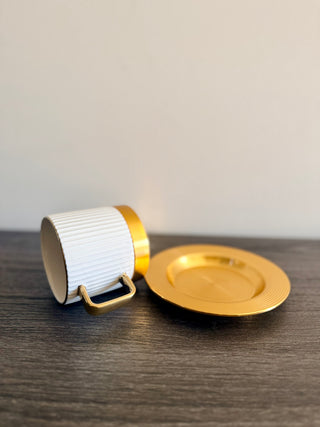 Golden Elegance Coffee Collection — Pieces Sold Separately