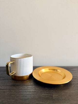 Golden Elegance Coffee Collection — Pieces Sold Separately