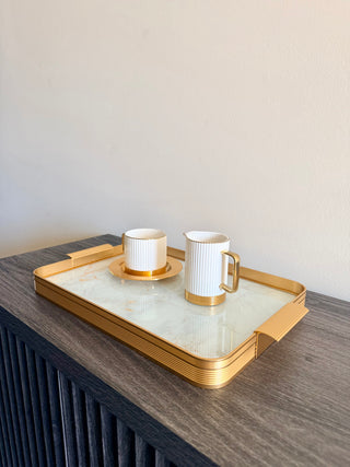Golden Elegance Coffee Collection — Pieces Sold Separately