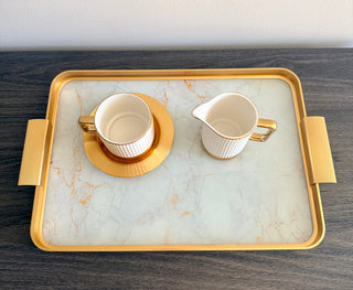Golden Elegance Coffee Collection — Pieces Sold Separately
