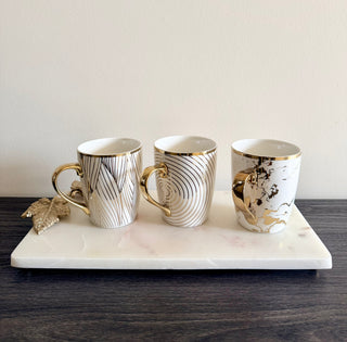 Marble Vine Serving Board Tray