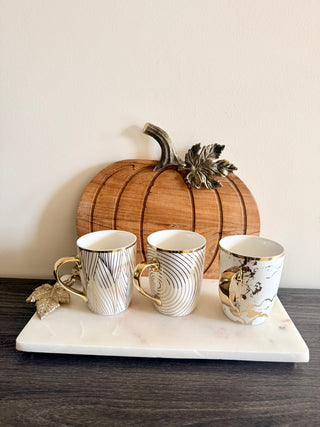 Marble Vine Serving Board Tray