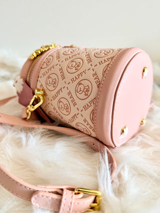 Blush Pink Happy Bear Mini Crossbody Bag