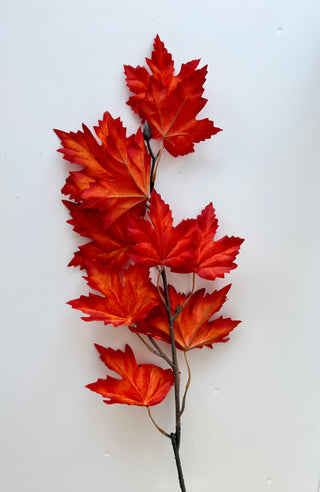 Artificial Maple Leaves Branches Stems Plants