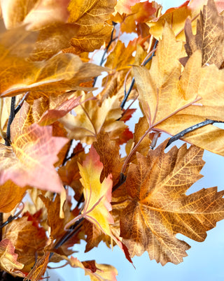 Artificial Maple Leaves Branches Stems Plants