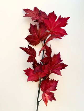 Artificial Maple Leaves Branches Stems Plants