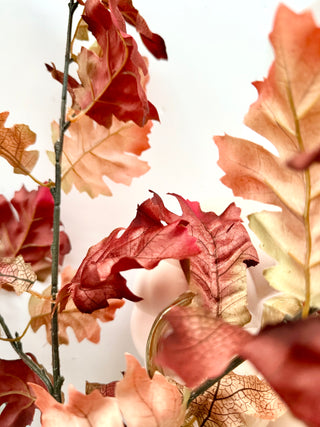 Nutmeg Brown Artificial Tall Oak Leaf Fall Branch By DesignedBy The Boss