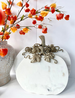 Marble Pumpkin Serving Tray By Designed By The Boss