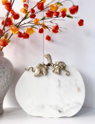 Marble Pumpkin Serving Tray By Designed By The Boss