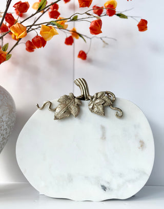 Marble Pumpkin Serving Tray By Designed By The Boss