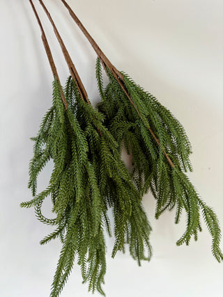 Real Touch Cedar Stems Faux Winter Greenery Holiday Decor Bundle (Pack Of 3)