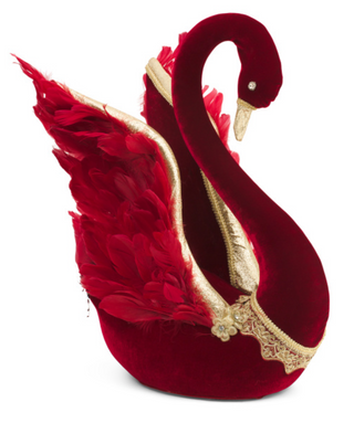 Royal Velvet Swan Holiday Décor