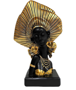 African Statue – African Decorative Figurine – Afrocentric-Inspired Tribal Woman Sculpture - DesignedBy The Boss