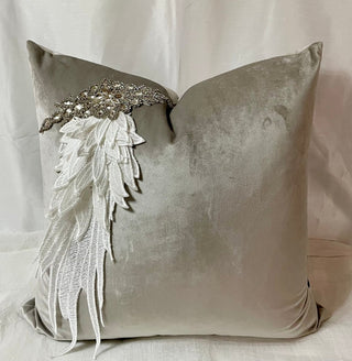 Angel Decorative Throw Pillow Cover 22" X 22" Luxe Collections | Beautiful Details (Set of 2) - DesignedBy The Boss