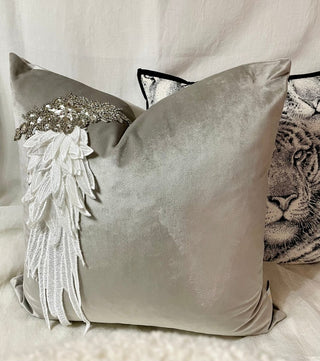 Angel Decorative Throw Pillow Cover 22" X 22" Luxe Collections | Beautiful Details (Set of 2) - DesignedBy The Boss